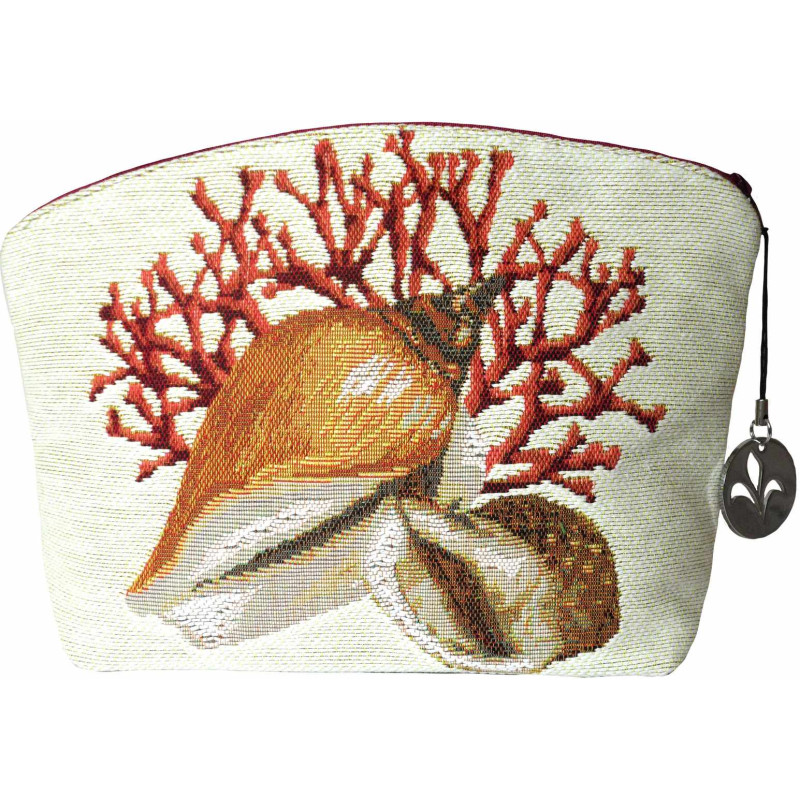 5159C  : Coraux et coquillages, fond blanc