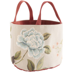 Panier tapisserie Grenadier et Paon