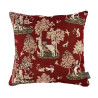 Red Thousand and one flowers cushion cover