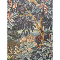 Tapisserie tissée Jacquard Verdure Flamande zoom