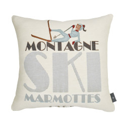 Tapestry cushion cover Ski fall