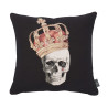 Tapestry cushion cover Crowned skull