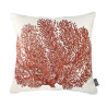 Cushion cover coral woven Jacquard