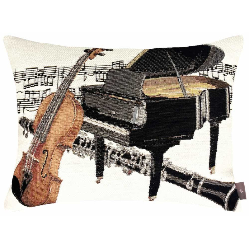 Cushion cover Piano and violin music