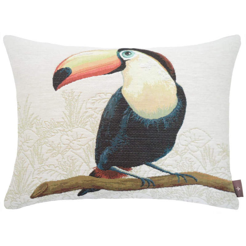 5518B  : Toucan bec orange,fond blanc