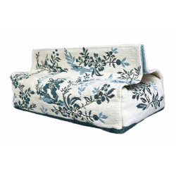Jacquard woven tissue box The Chinese with the wheelbarrow