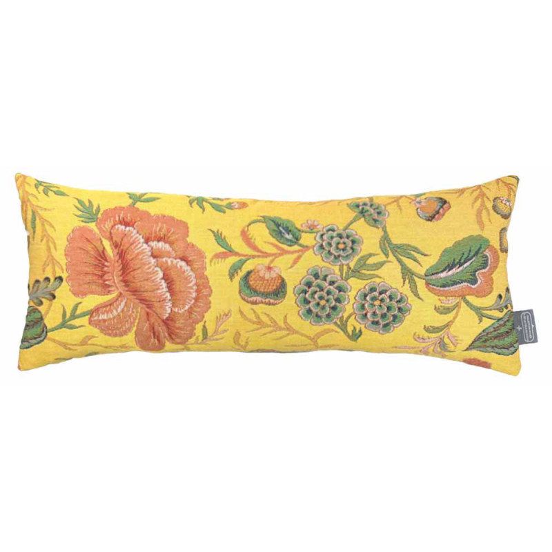 Cushion cover long Toile de Jouy flowery