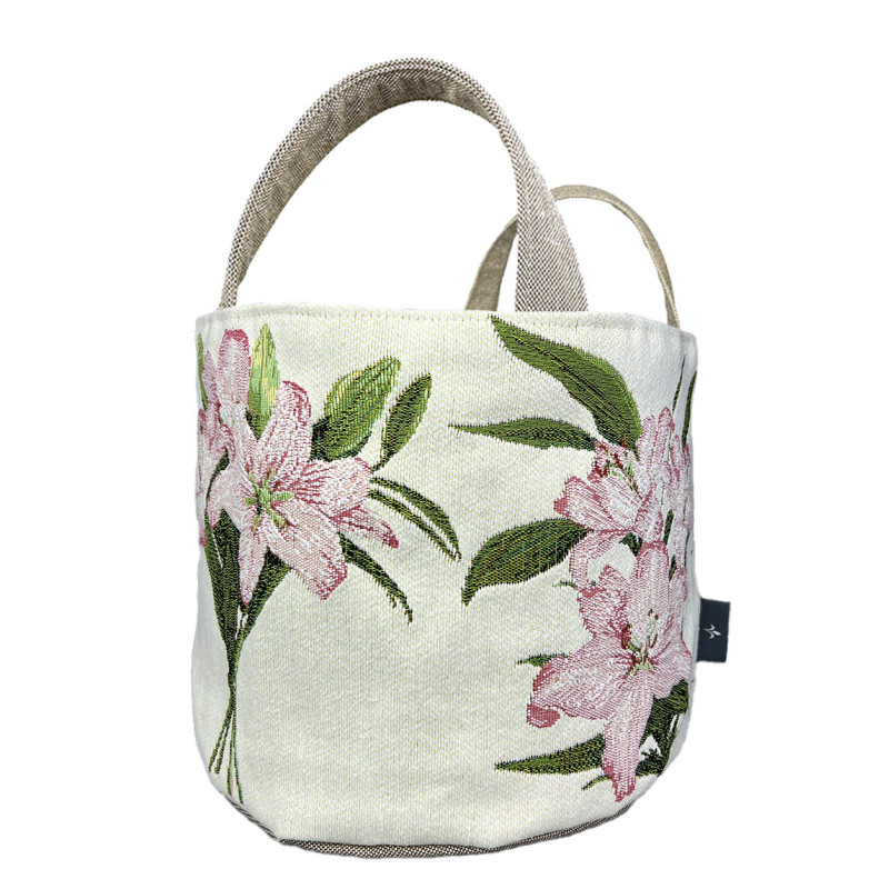 Grand Panier Lys fond blanc