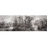 Tapisserie Jungle aux oiseaux et aux palmiers