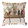 Housse de coussin Bayeux - Le départ du bateau