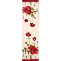Table runner poppies