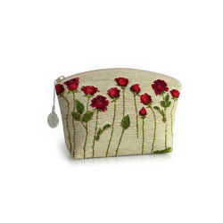 Cosmetic bag bouquets of roses