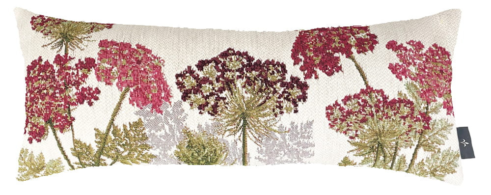 Housse De Coussin Vintage Broderie Crewel – Motif Fleurs Sauvages & Pensées – Chalet USA